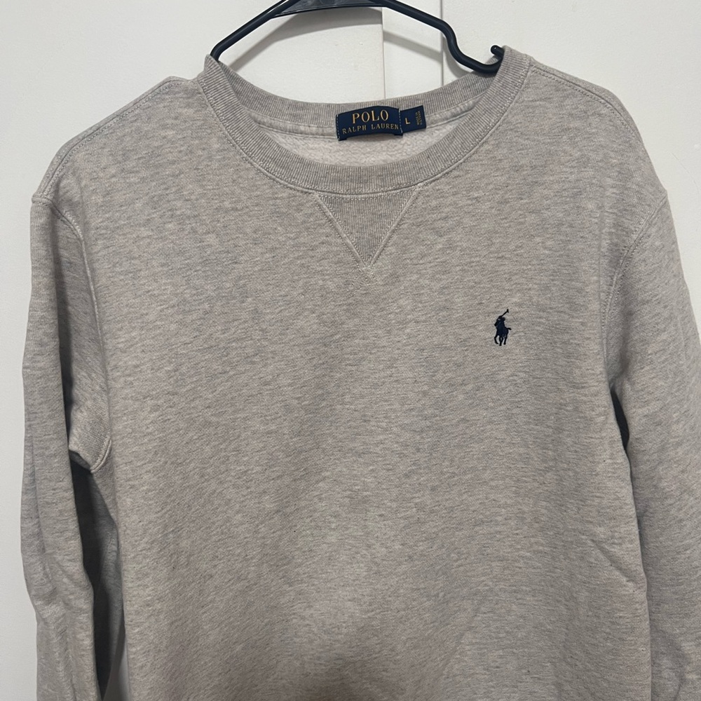 Polo by Ralph Lauren Light Gray Crewneck Sweater